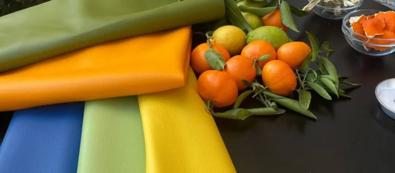 ohoskin orange and cactus leather alternative