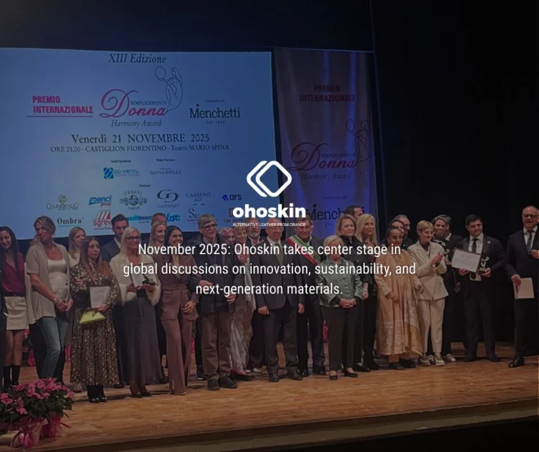 November 2025: Ohoskin takes center stage in global discussions on innovation, sustainability, and next-generation materials.