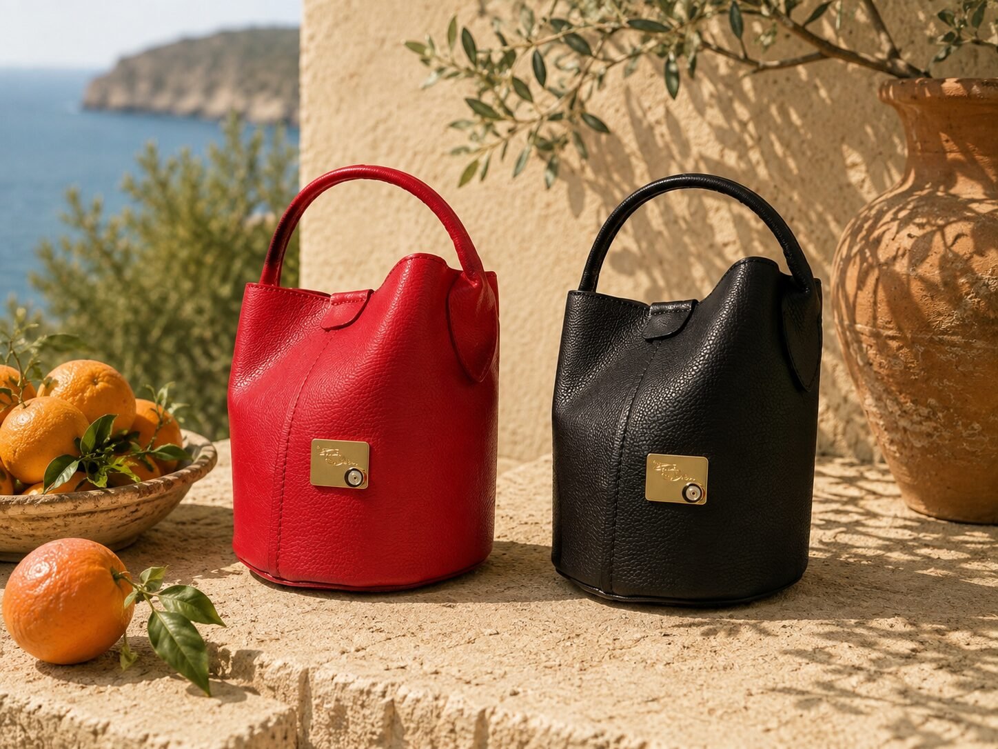 Small Bucket Bag by Monica Zuccheri | Made in Italy